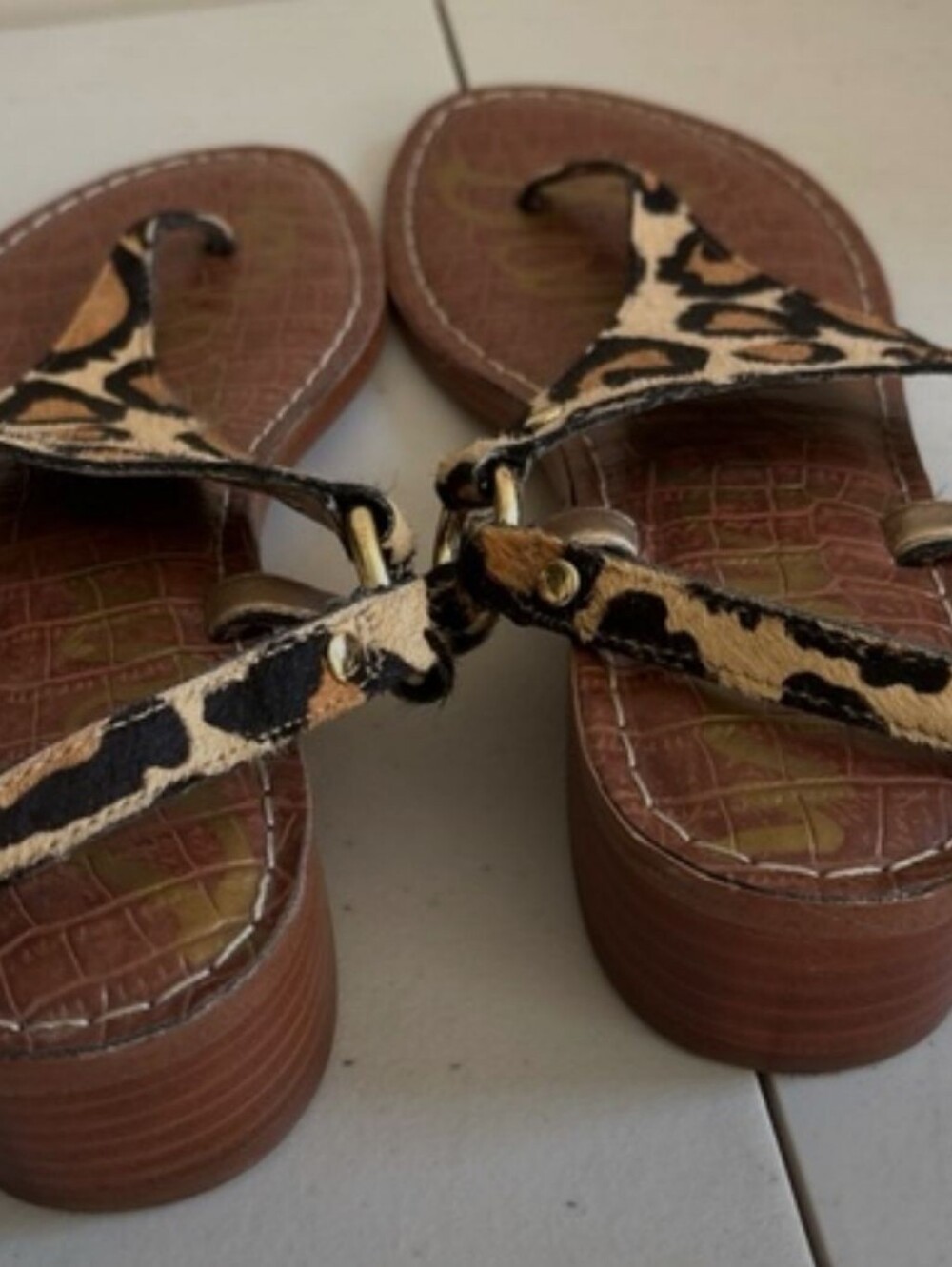 LEOPARD PRINT SANDALS - Picture 5 of 9